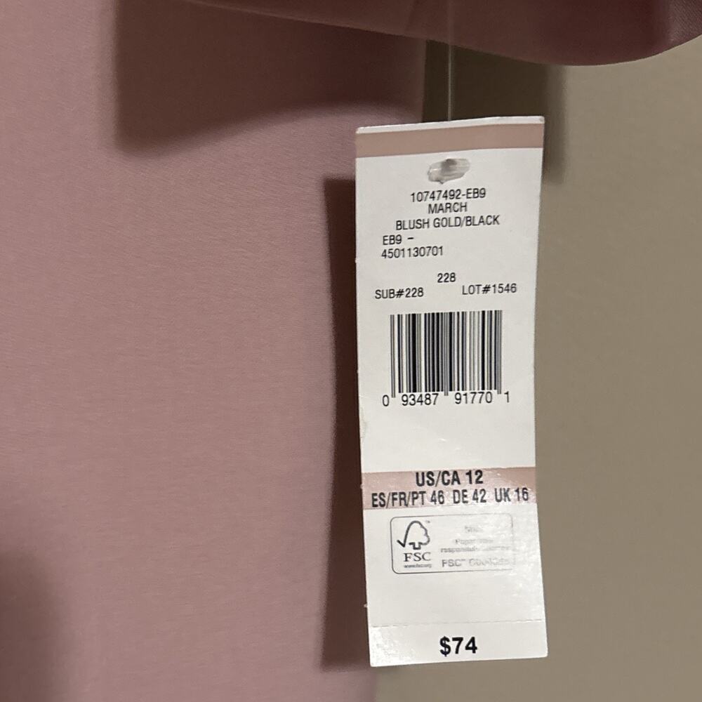 Evan Picone Pink Black Label Suit Womens 14 Dress and 12 Jacket Pink nwt - Picture 3 of 10